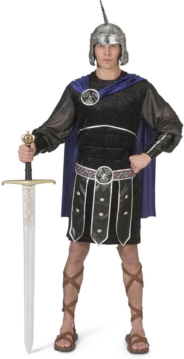 Griekse & Romeinse Oudheid Kostuum | Heldhaftige Klassieke Romeinse Strijder | Man | Maat 52-54 | Carnaval kostuum | Verkleedkleding